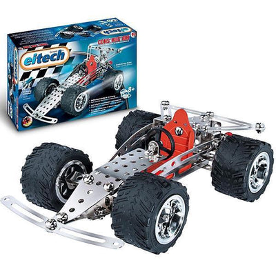 Eitech ® bouwdoos – racewagen en quad, 3 modellen – 180-delig – metalen bouwpakket met gereedschap – constructiespeelgoed – vanaf 8 jaar