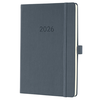 Sigel weekagenda 2026 conceptum - formaat a5 - dark grey - hardcover - si-c2666