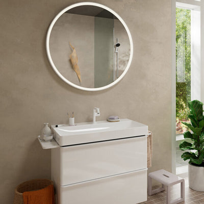 Hansgrohe tecturis s - wastafelkraan - ééngreeps bediening - coolstart energiebesparend - met trekwaste - 110mm maat - chroom