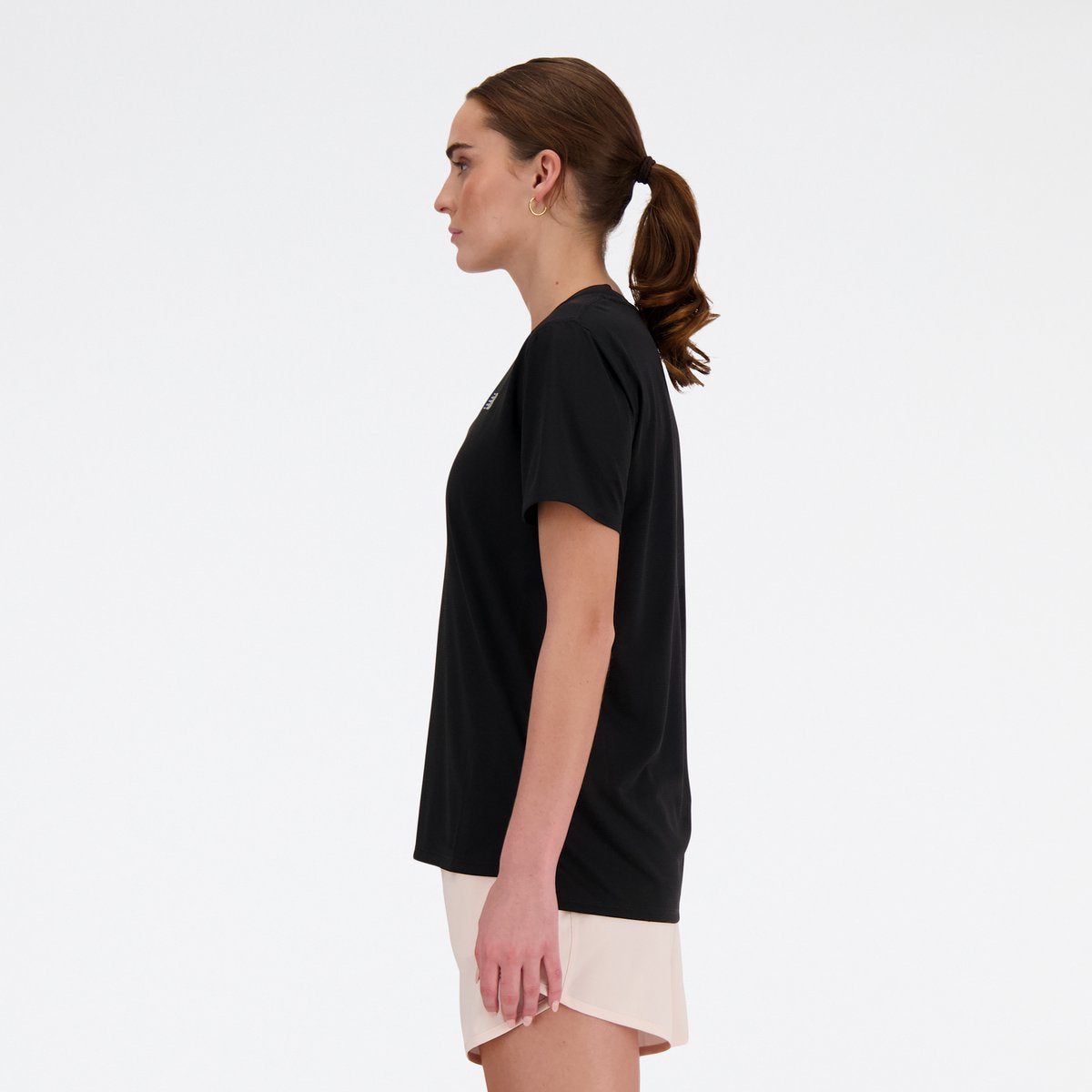 New balance sport essential t-shirt dames sportshirt - black