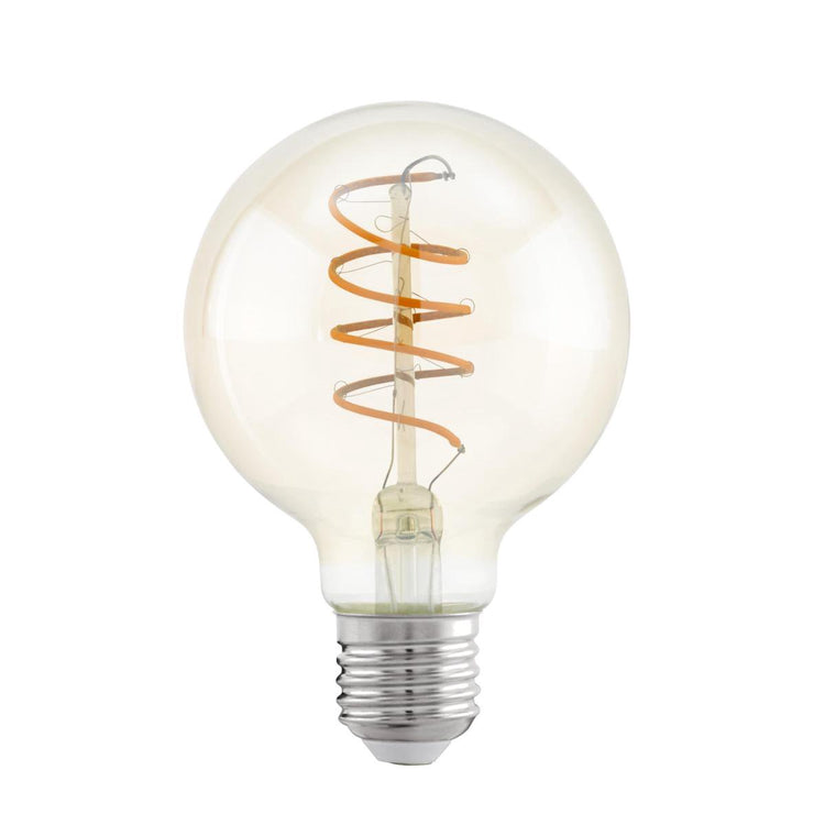 Eglo amber led lamp - e27 - ø 8 cm - 4w - 2200k