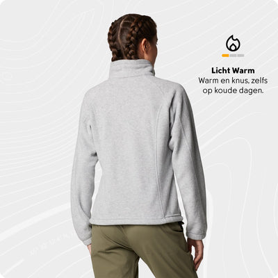 Columbia benton springs - fleece vest dames - extra zacht en warm - grijs - maat xl