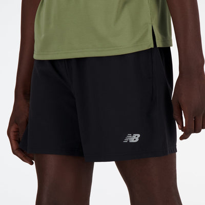 New balance sport essentials lined short 5 heren sportbroek - black l