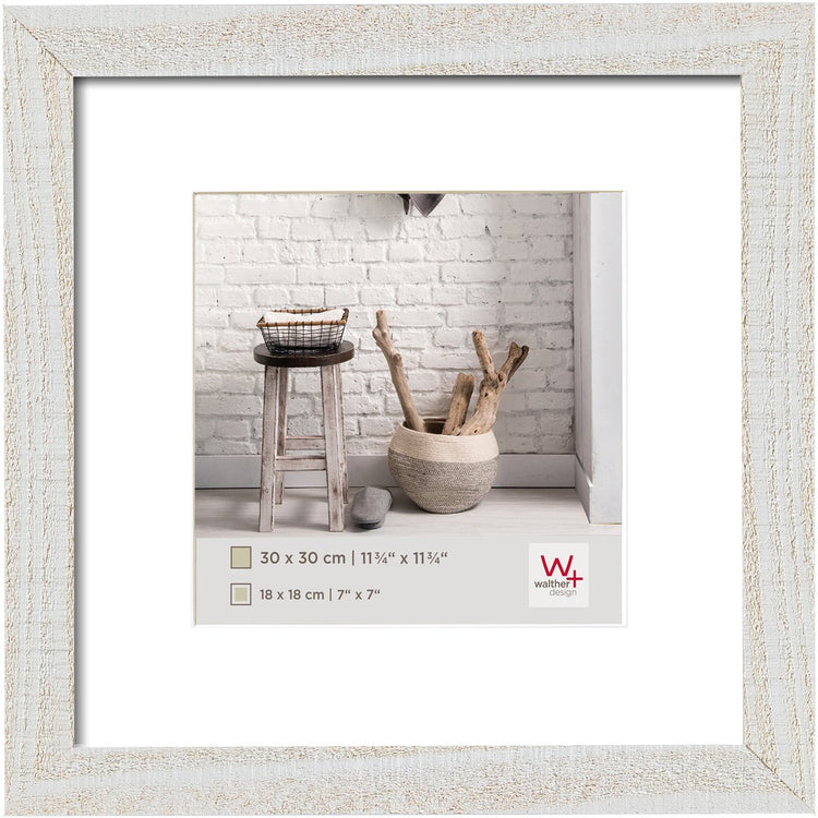 Walther home - houten lijst - fotoformaat 30x30 cm - polair wit