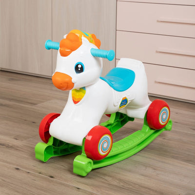 Clementoni - 3-in-1 hobbelpaard - speelgoed paard - educatief speelgoed - interactief babyspeelgoed - bereidbaar - 12 - 36 maanden