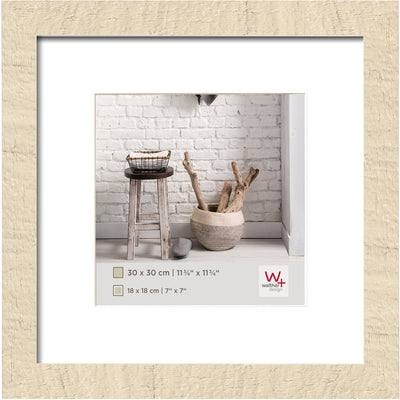 Walther home - houten lijst - fotoformaat 30x30 cm - crème wit