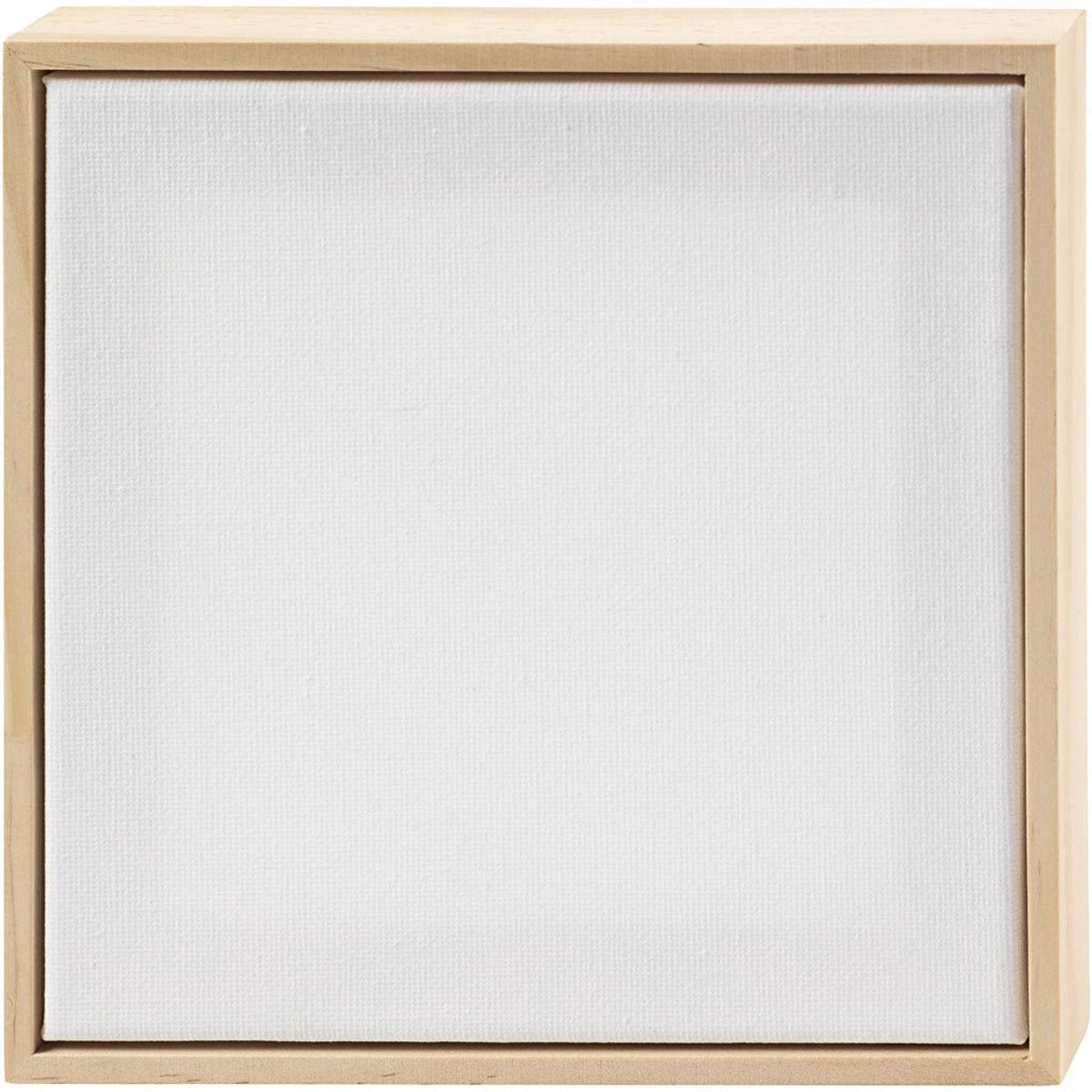 Creativ company gespannen canvas met lijst 15,8 x 15,8 cm 280 gr 10 stuks wit