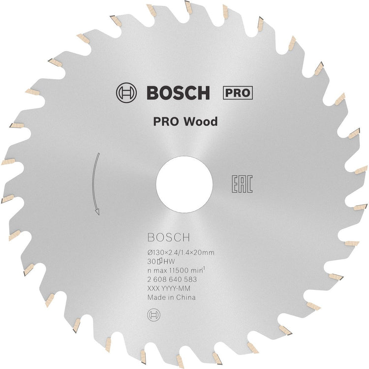 Bosch cirkzb opt 130x20 16x2,4 30t wz