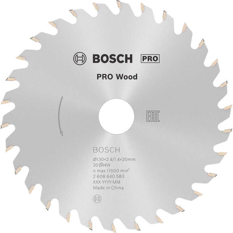 Bosch cirkzb opt 130x20 16x2,4 30t wz