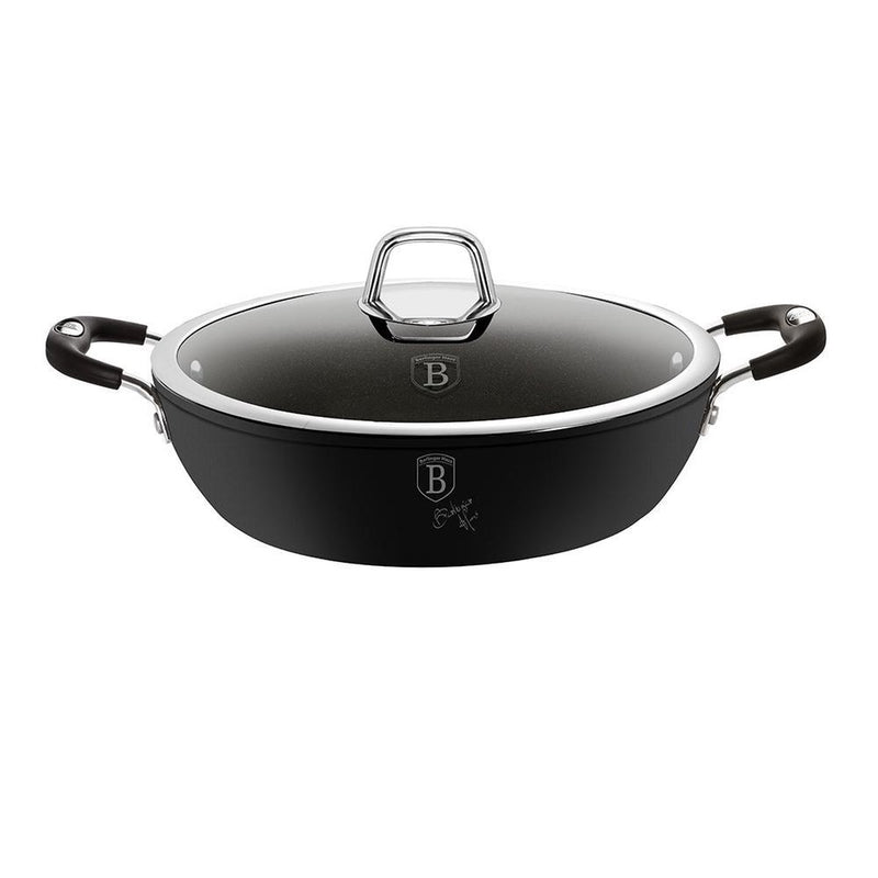 Berlingerhaus berlinger haus - 6125 - ondiepe braadpan - 28cm - zwart - professioneel