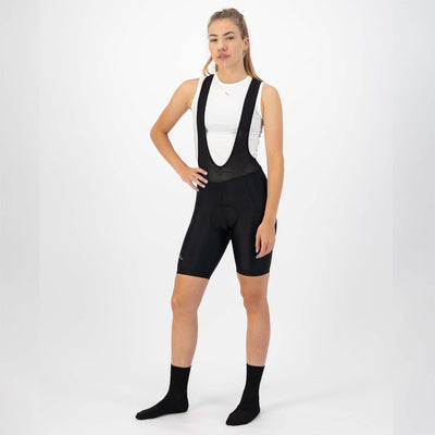 Rogelli core dames korte fietsbroek - bretels - zeem - zwart