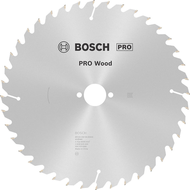 Bosch accessoires bosch pro wood cirkelzaagblad, 254 x 2,8 x 30 mm