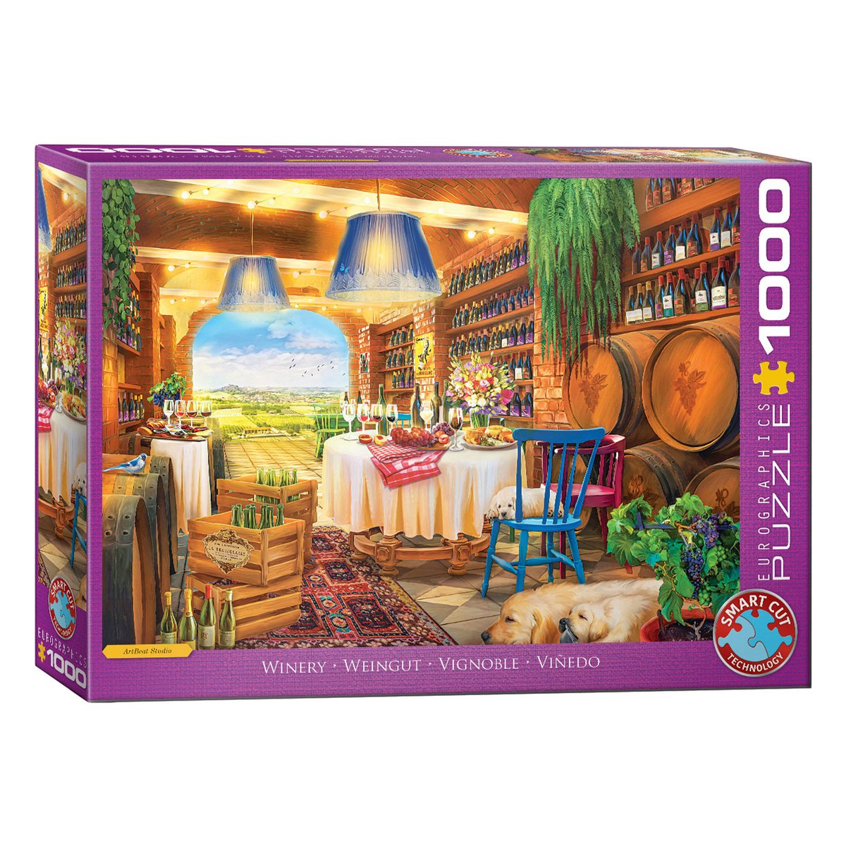 Eurographics - wijnerij [winery] - artbeat studio - 1000 stukjes 68×48cm (b×h) - legpuzzel