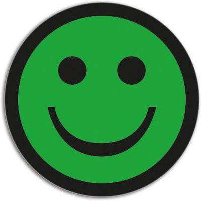 Smit visual magnetische smiley's basic groen (5 stuks)