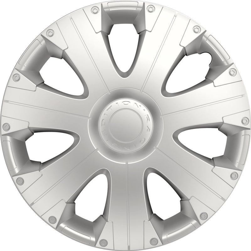 Carpoint wieldoppen racing 13 inch abs zilver set van 4