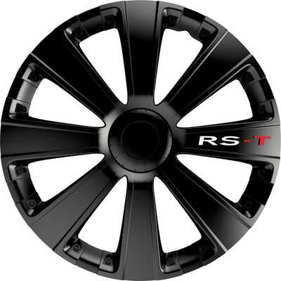 Carpoint autostyle wieldoppen 15 inch rs-t zwart - abs