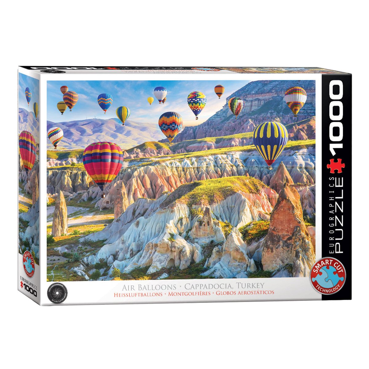 Eurographics - air balloons over cappadocia - 1000 stukjes 68×48cm (b×h) - legpuzzel