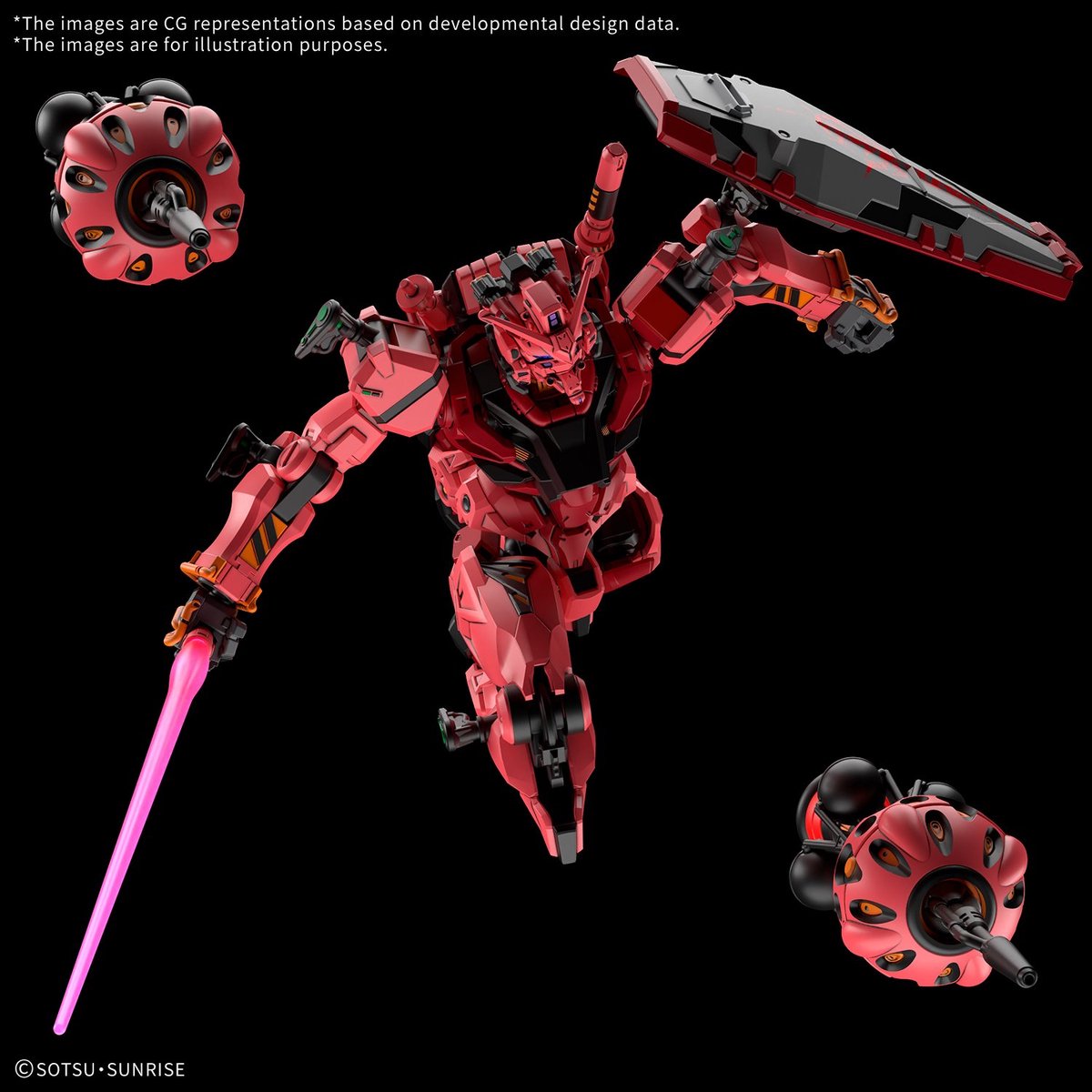 Bandai hobby mobile suit gundam gquuuuuux red gundam model kit