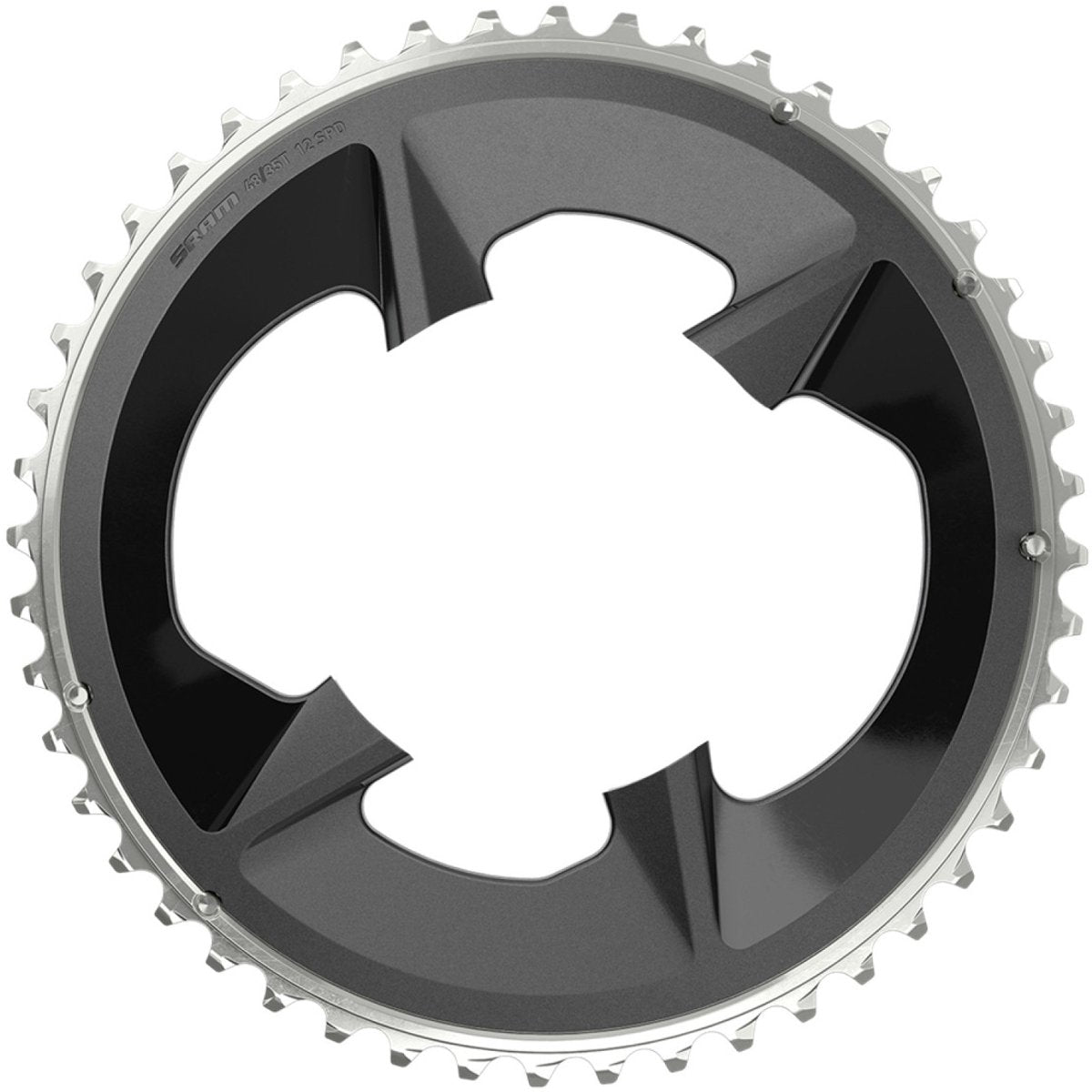 Sram road rival etap kettingblad 12-speed 48t 107 mm met afdekplaat, zwart