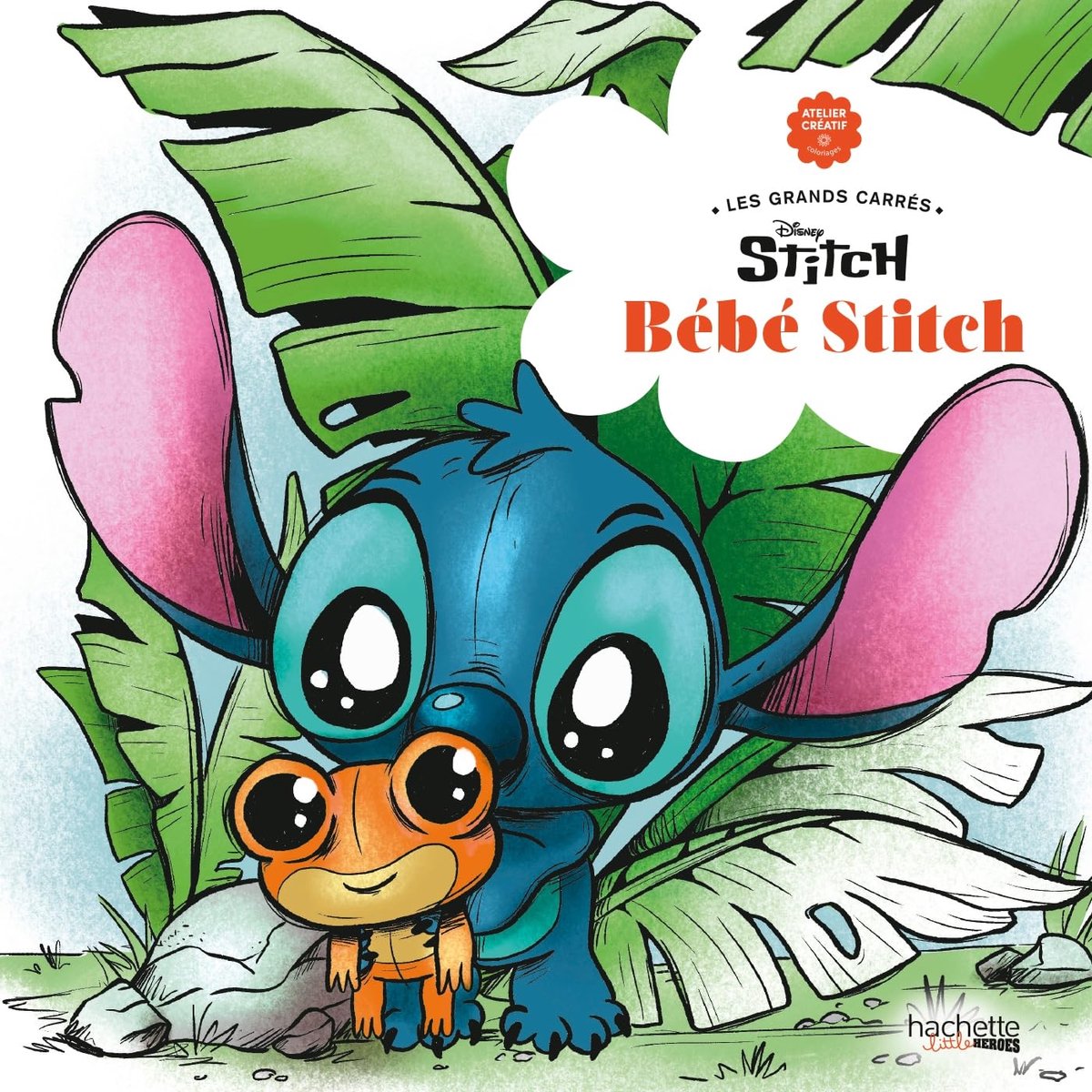 Hachette heroes les grands carrés bebe stitch - hachette - kleurboek voor volwassenen en kinderen