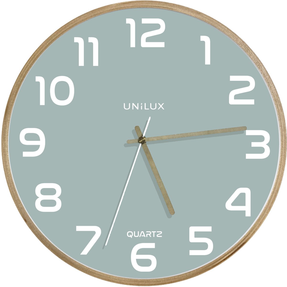 Unilux baltic klok hout blauw