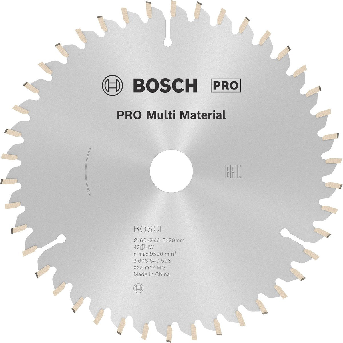 Bosch cirkzb multi 160x20 16x2,4 42t tr-f
