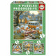 Educa - puzzel - konijntje - 4 puzzels van 12- 16 - 20 - 25 stukjes - kinderpuzzel