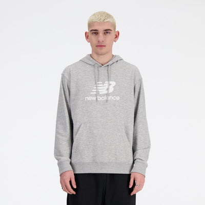 New balance sport essentials fleece logo h heren trui - atletic grey