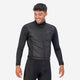 Rogelli wadded ii winter fietsjack heren - wielrenjack - winddicht - zwart - maat xl
