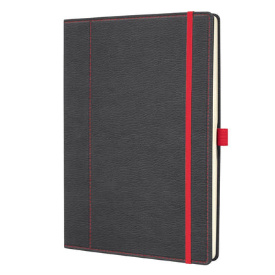 Sigel notitieboek - conceptum - a4 - 194 pagina's - 80 grams - dots - grijs rood - si-co694
