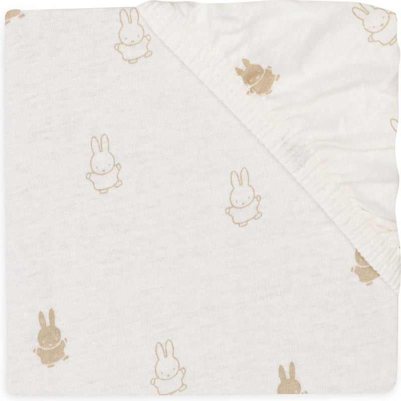 Jollein hoeslaken jersey 40 50x80 90cm happy miffy nougat