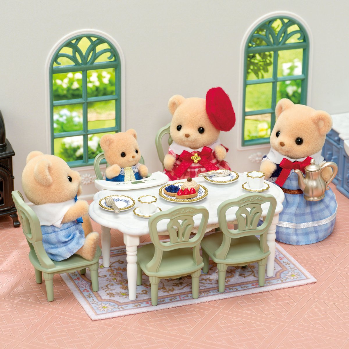 Sylvanian families 5867 elegante eetkamer set