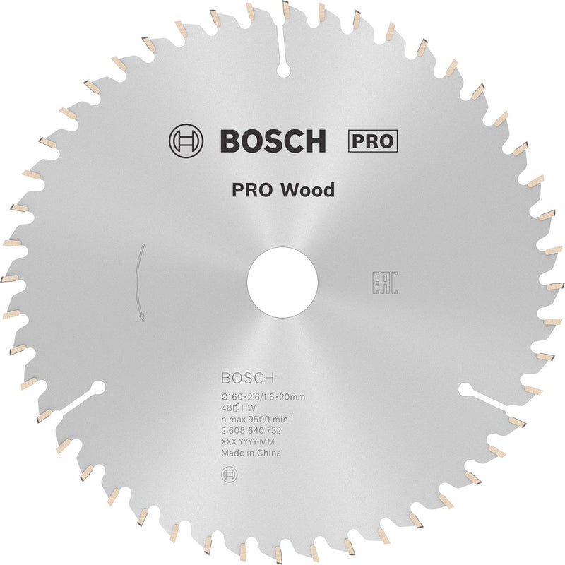 Bosch cirkzb opt 160x20 16x2,6 48t wz
