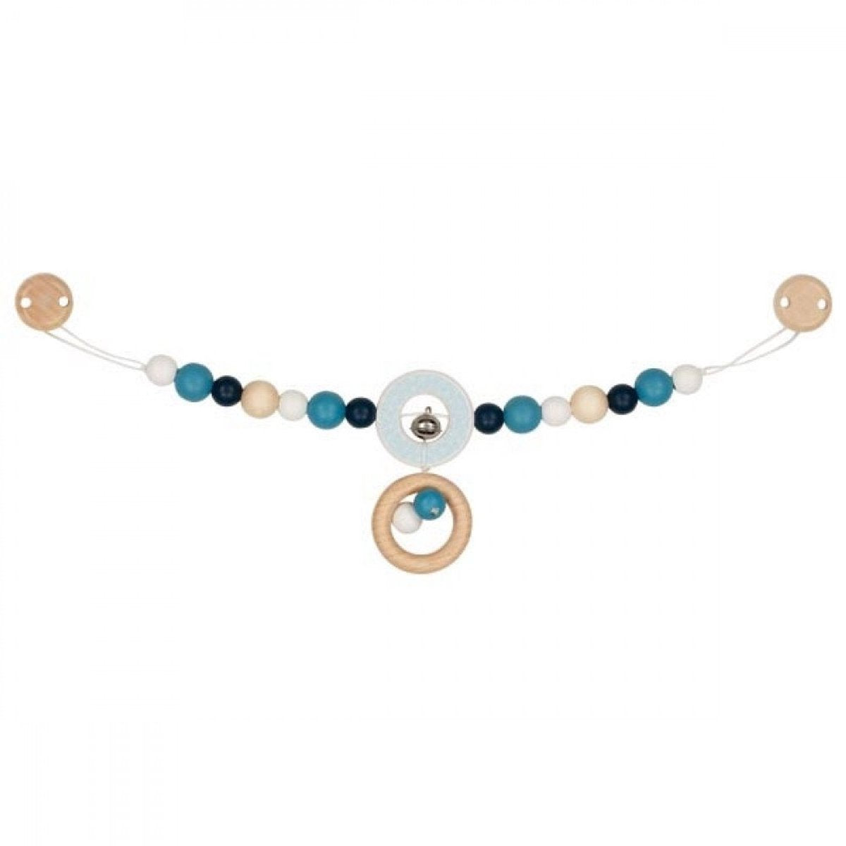 Heimess kinderwagenspanner hout - kleurrijk speelgoed voor baby's 40cm.