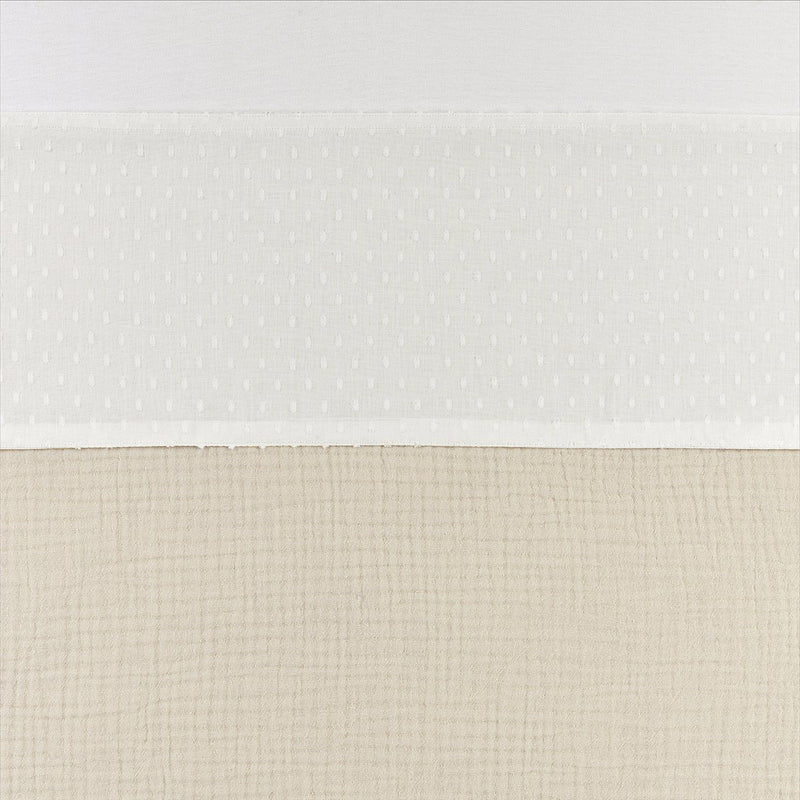 Meyco baby plume wieglaken - 75 x 100 cm - offwhite