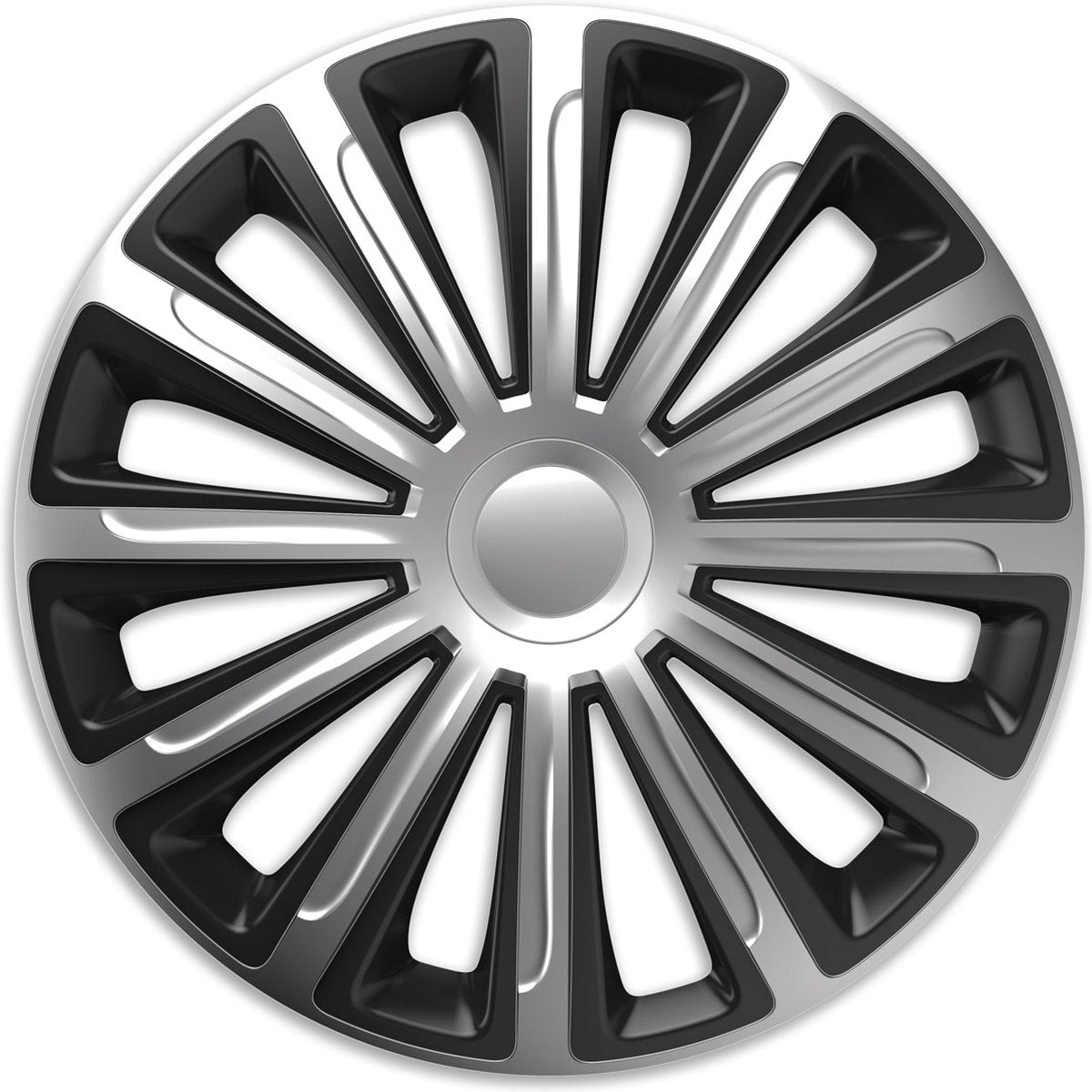 Versaco wieldoppen 16 inch - trend zilver - 4 stuks