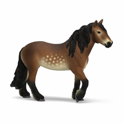 Schleich paardenspeelgoed noord-zweeds koudbloed merrie figuur.