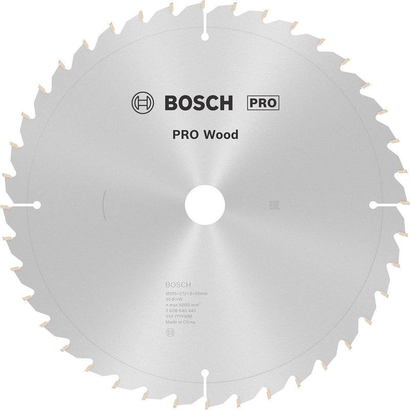 Bosch pro wood cirkelzaagblad, 305 x 2,5 x 30 mmpro wood cirkelzaagblad, 305 x 2,5 x 30 mm