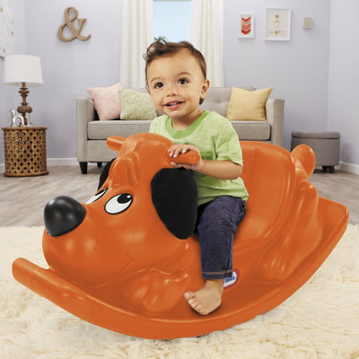 Little tikes - rocking puppy - schommelwip - wipwap voor binnen en buiten - oranje