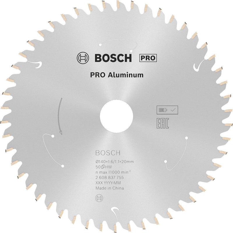 Bosch pro aluminium accuzaagblad voor cirkelzagen 140 x 1,6 x 20 ...