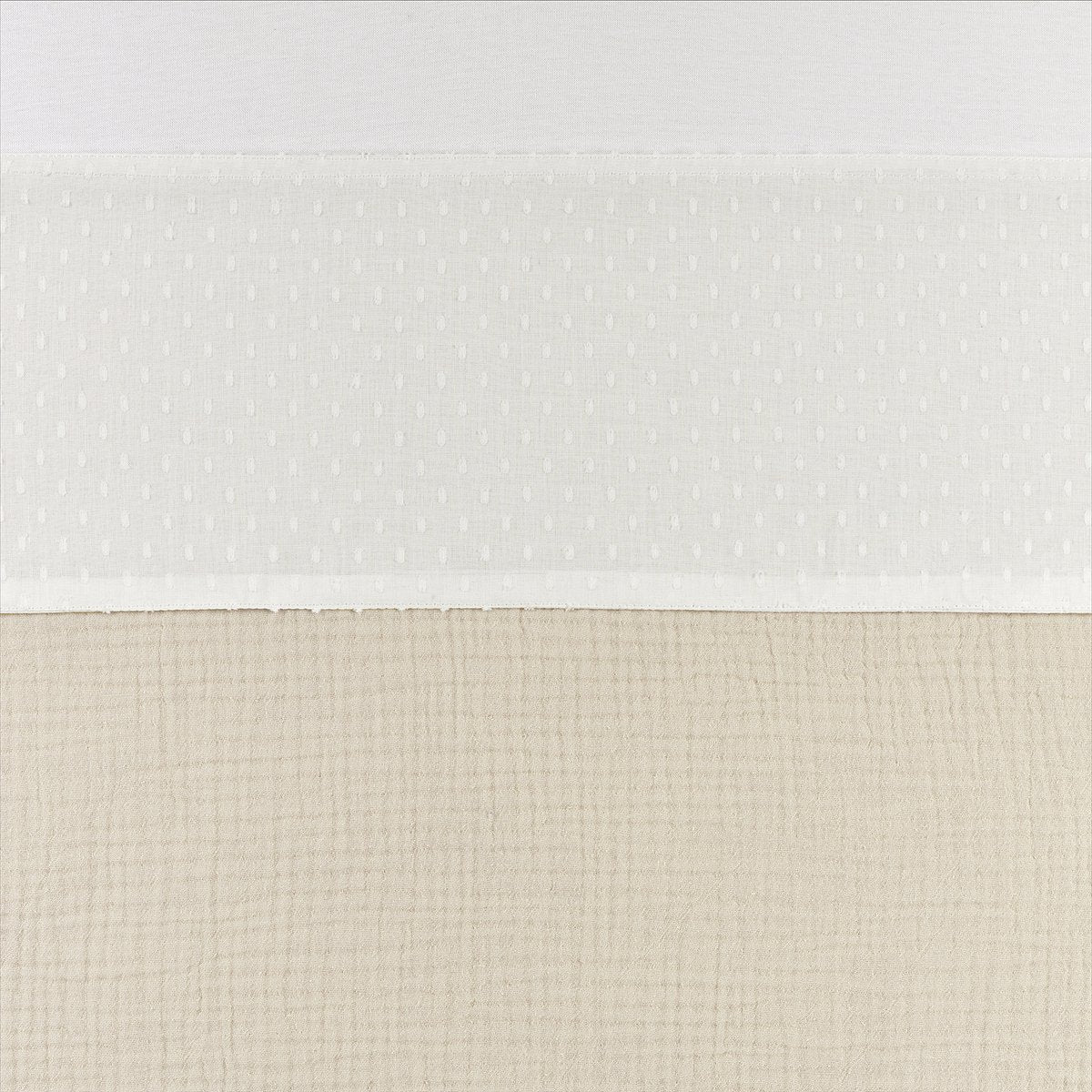 Meyco baby plume wieglaken - 75 x 100 cm - offwhite