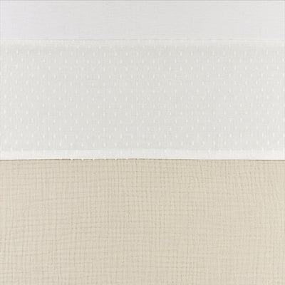 Meyco baby plume wieglaken - 75 x 100 cm - offwhite