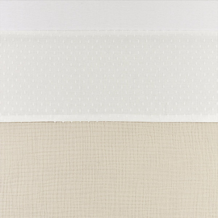 Meyco baby plume wieglaken - 75 x 100 cm - offwhite