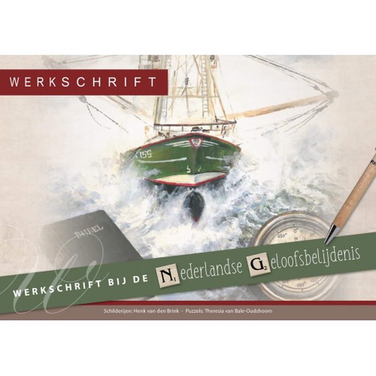 Merkloos sans marque puzzelboeken - werkschrift bij de nederlandse geloofsbelijdenis