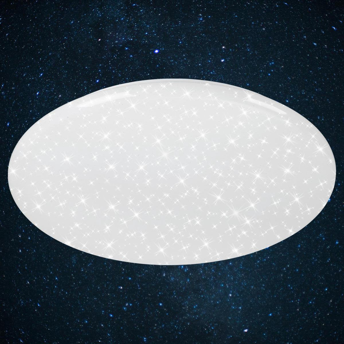Briloner verb - plafonnière dimbaar - plafondlamp met sterdecor - incl. afstandsbediening - incl. nachtverlichting - incl. kleurtemperatuurregeling (3.000 - 6.500 kelvin) - ø 56cm - led - 50 w - 4.000 lm