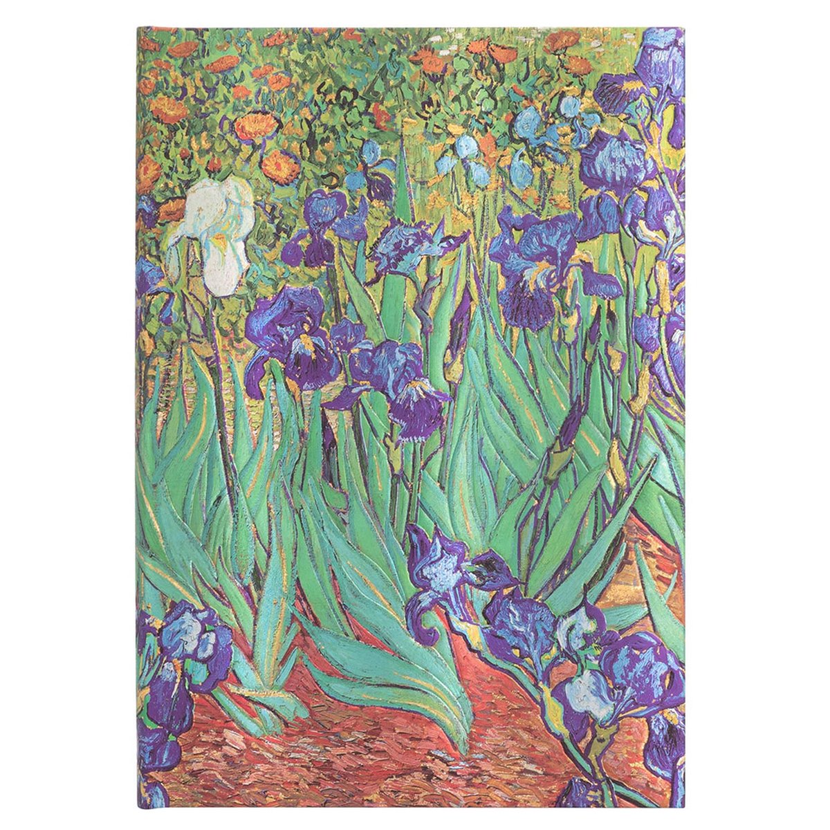 Paperblanks van gogh's irises midi - blanco