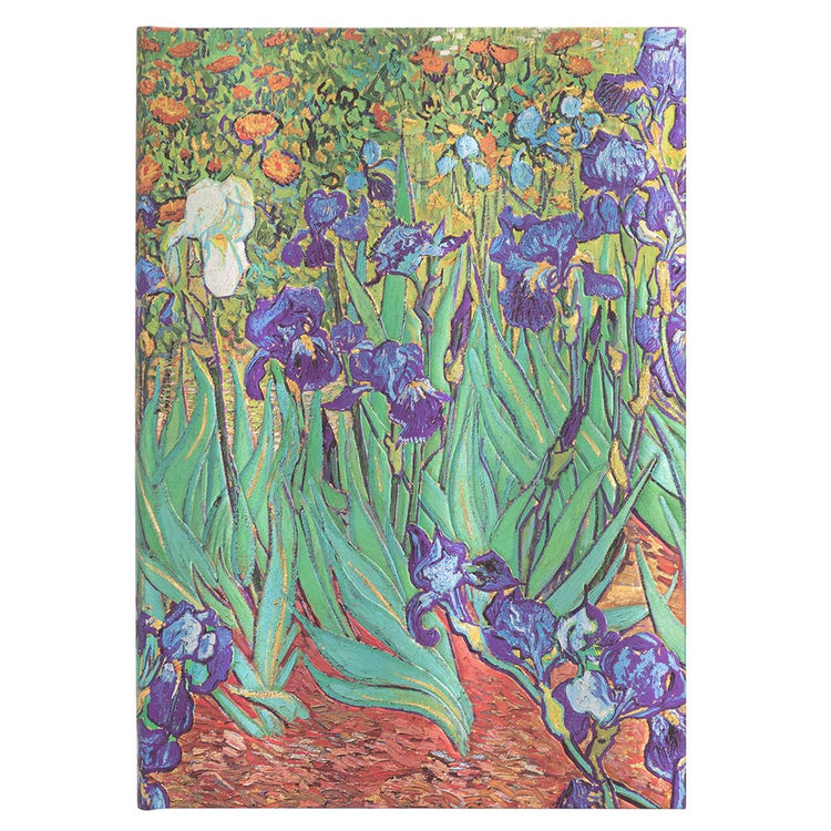 Paperblanks van gogh's irises midi - blanco