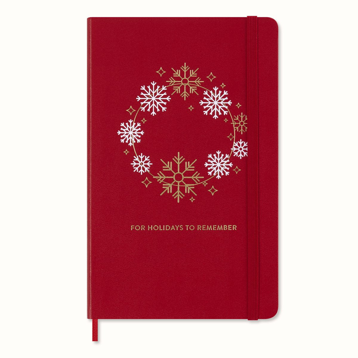 Moleskine limited edition holiday notitieboek - large - gelinieerd - rood
