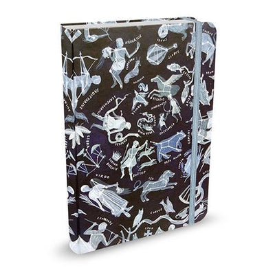 Peter pauper compacte notitieboek - constellations - met elastieksluiting - 13x18 cm