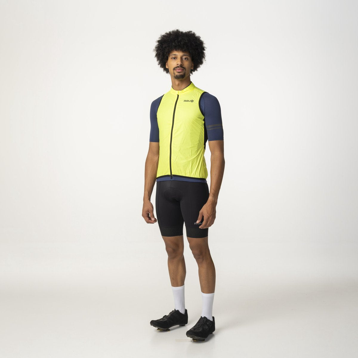 Agu wind body essential heren - fluo geel - winddicht en waterafstotend